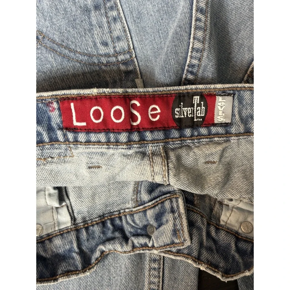 Levi's‎ Baggy Jeans Men 29x30 Blue Loose Fit Silver Tab 100% Cotton 90s Vintage